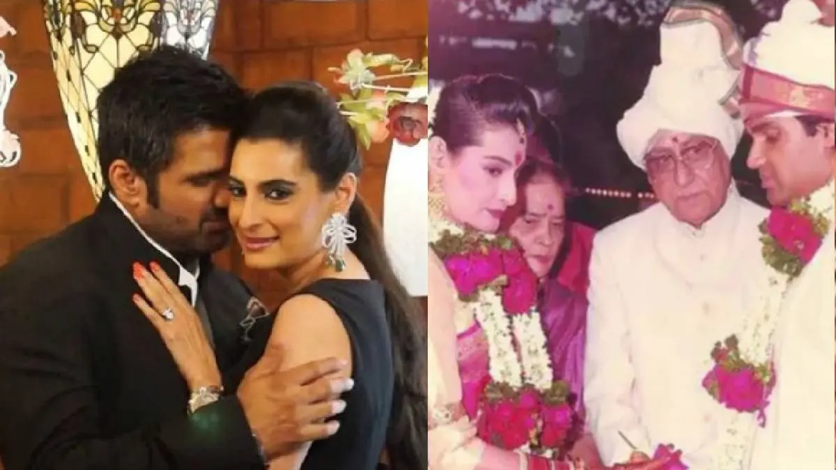 Suniel Shetty with wife Mana Shetty