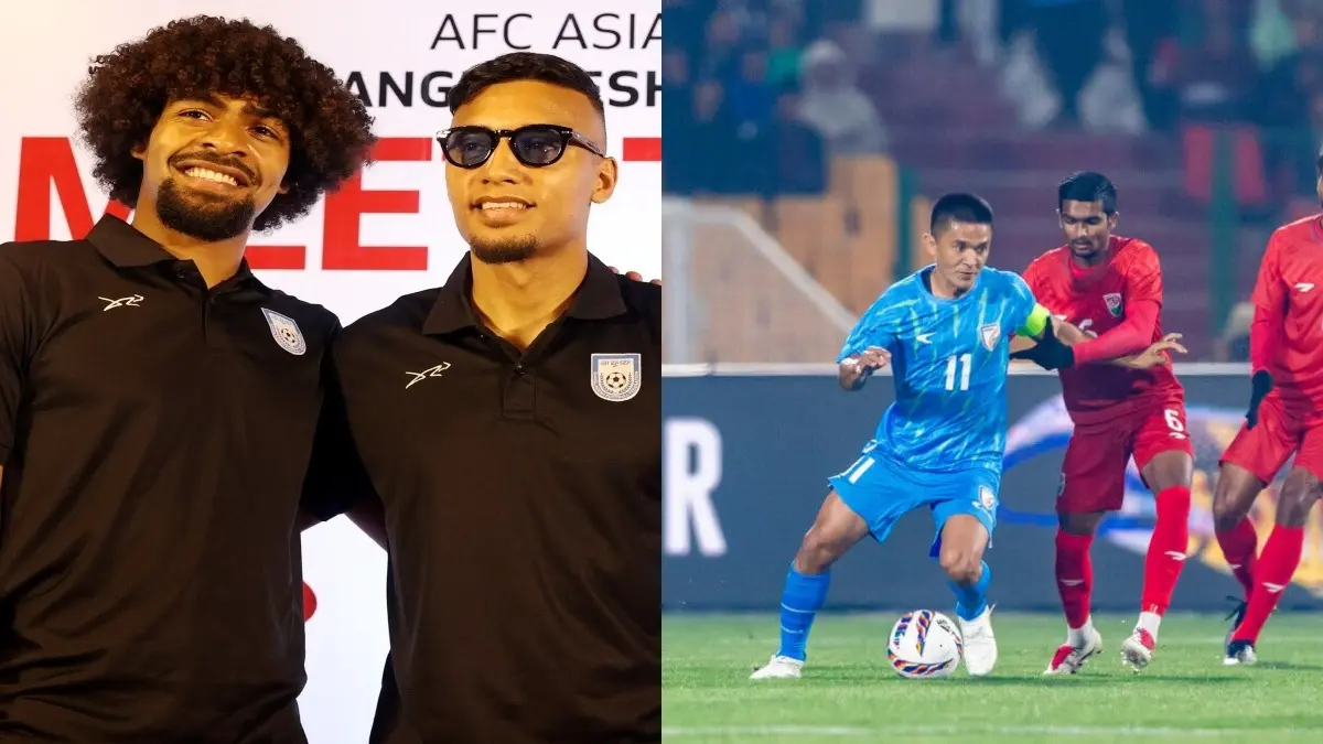 Sunil Chhetri and Hamza Choudhury