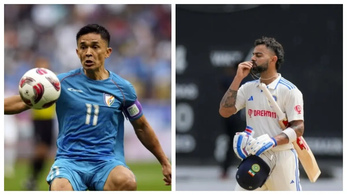 Sunil Chhetri and Virat Kohli