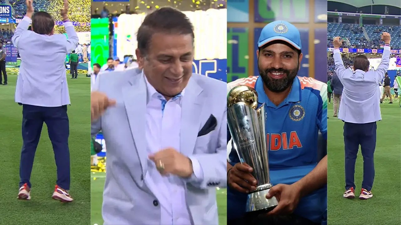 Sunil gavaskar dance like a kid after india won icc champions Trophy 12 years later