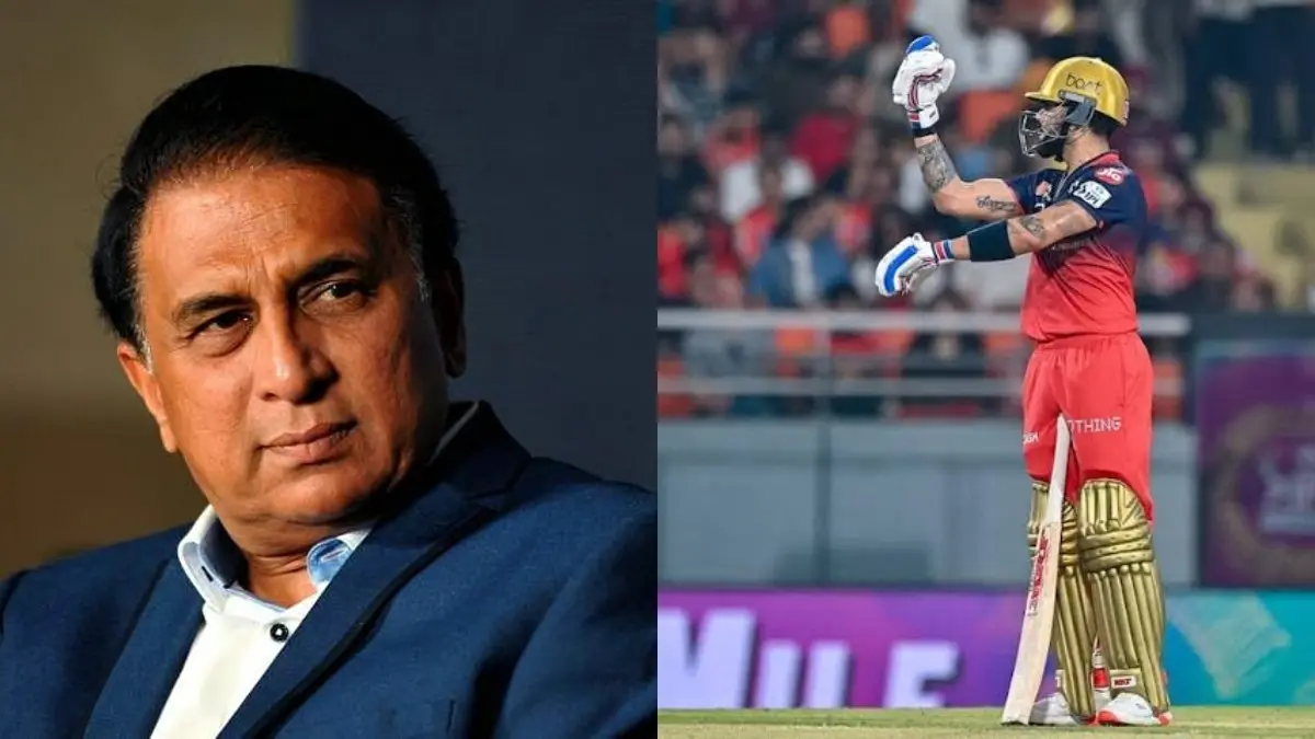 Sunil Gavaskar (L), Virat Kohli (R)