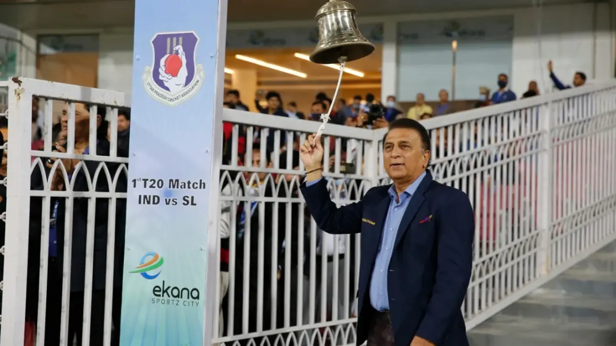 'Let Us Indians Worry About Our Cricket': Sunil Gavaskar Bashes Overseas Cricket Experts, Asks Foreigners To Focus On Their Country's Cricket Sunil Gavaskar rings the bell in Lucknow