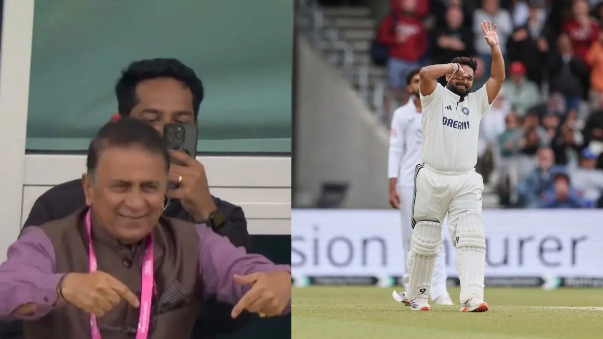 sunil Gavaskar request Rishabh pant to do somersault flip after century in headingley test india vs england