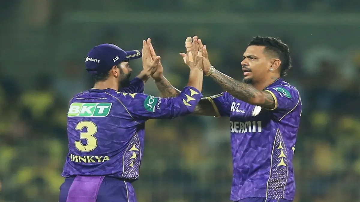 IPL 2025: Moeen Ali Heaps Praise on KKR Star After Thrashing CSK: 'Sunil Has Been Outstanding For A Long Time' Sunil Narine with Ajinkya Rahane