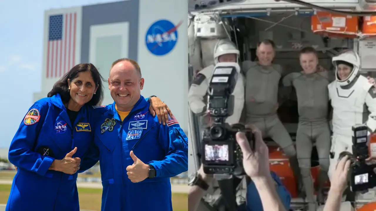 Sunita Williams' Before and After Space Photos – From Liftoff to Splashdown, 9 Months Apart Sunita Williams' Before and After Space Photos – From Liftoff to Splashdown, 9 Months Apart
