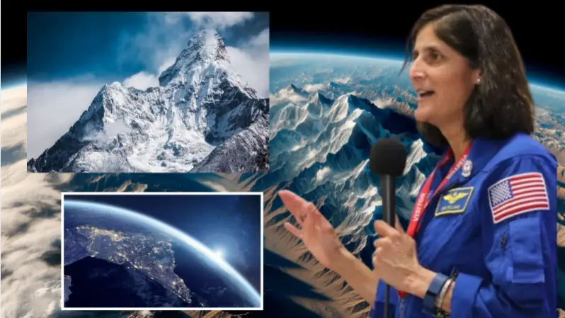 Sunita Williams on India Himalaya
