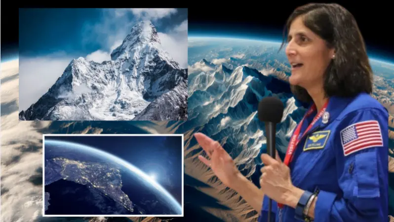Sunita Williams on India Himalaya