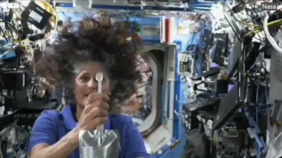 Video: Sunita Williams Shows How Astronauts Drink in Space Sunita Williams Shows How Astronauts Drink in Space