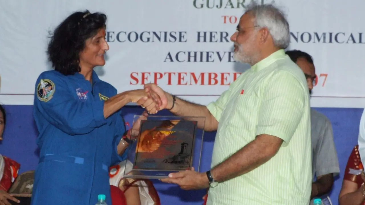 Sunita Williams with PM Modi