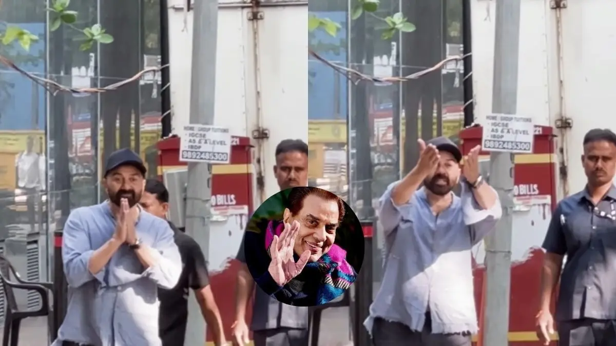 Sunny Deol Looses His Cool At Paparazzi Outside Dharmendra's Residence In Mumbai.