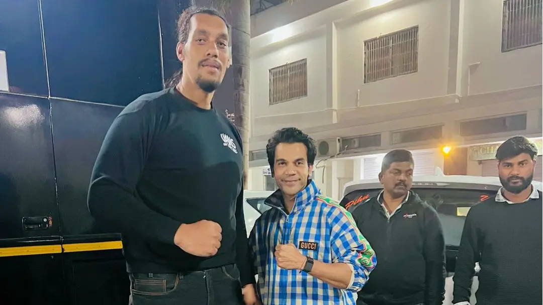 Meet Stree 2 Villain Sarkata Aka Sunny Jatt, Kashmiri 'Giant' Taller Than The Great Khali Sunny Jatt with Rajkummar Rao.