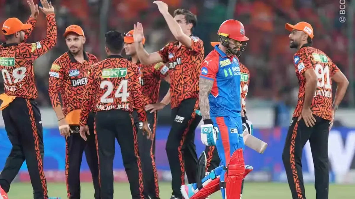 sunrisers hyderabad out of playoffs race delhi capitals gets lifeline due to rain ipl 2025 points table after srh vs dc