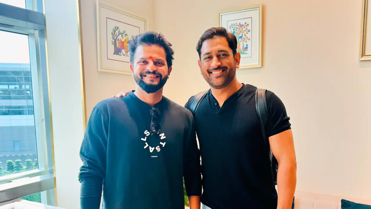 IPL 2025 RETENTION: MS Dhoni Catches Up With Ex-CSK Mate Raina Ahead of Deadline Day; Pic Goes VIRAL Suresh Raina, MS Dhoni