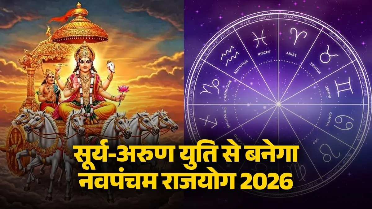 surya-arun-yuti-2026-sun-uranus-sanyog-navpancham-rajyog-lucky-zodiac-signs to impress maa lakshmi and brings wealth