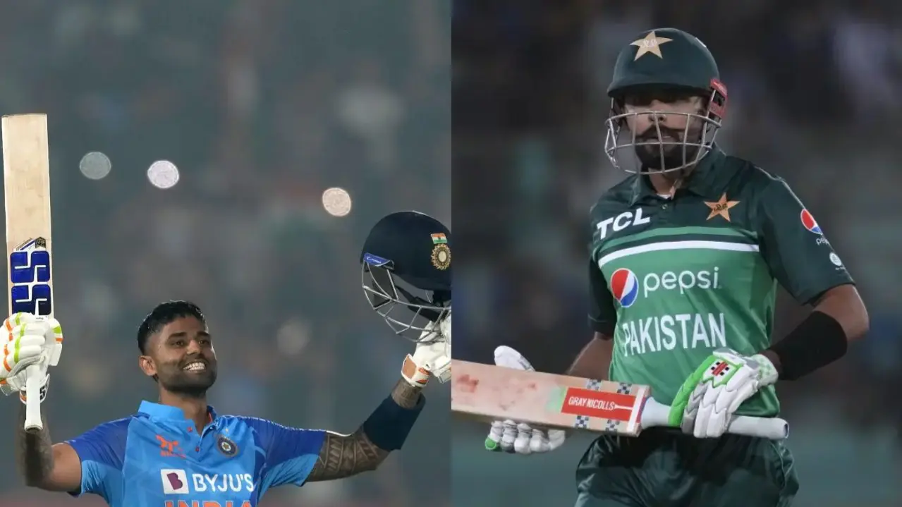 Babar Azam's Record In Danger As Suryakumar Yadav Eyes Elite Milestone Ahead Of IND vs ENG T20Is Suryakumar Yadav and Babar Azam