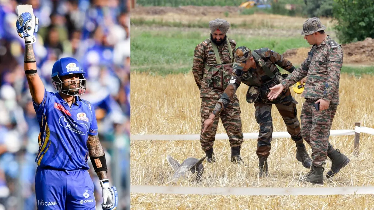 Suryakumar Yadav and Indian Army personnel