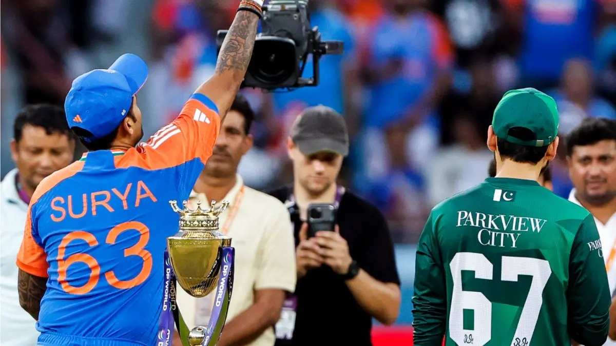 T20 World Cup 2026: Rain Likely To Play Spoilsport During India vs Pakistan In Colombo, Is There A Reserve Day For Group A Clash? Suryakumar Yadav and Salman Agha during India vs Pakistan match during Asia Cup 2025 final