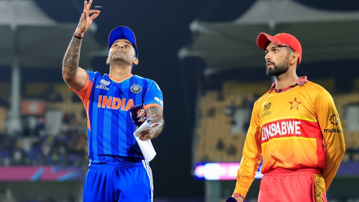 Suryakumar Yadav and Sikandar Raza at toss