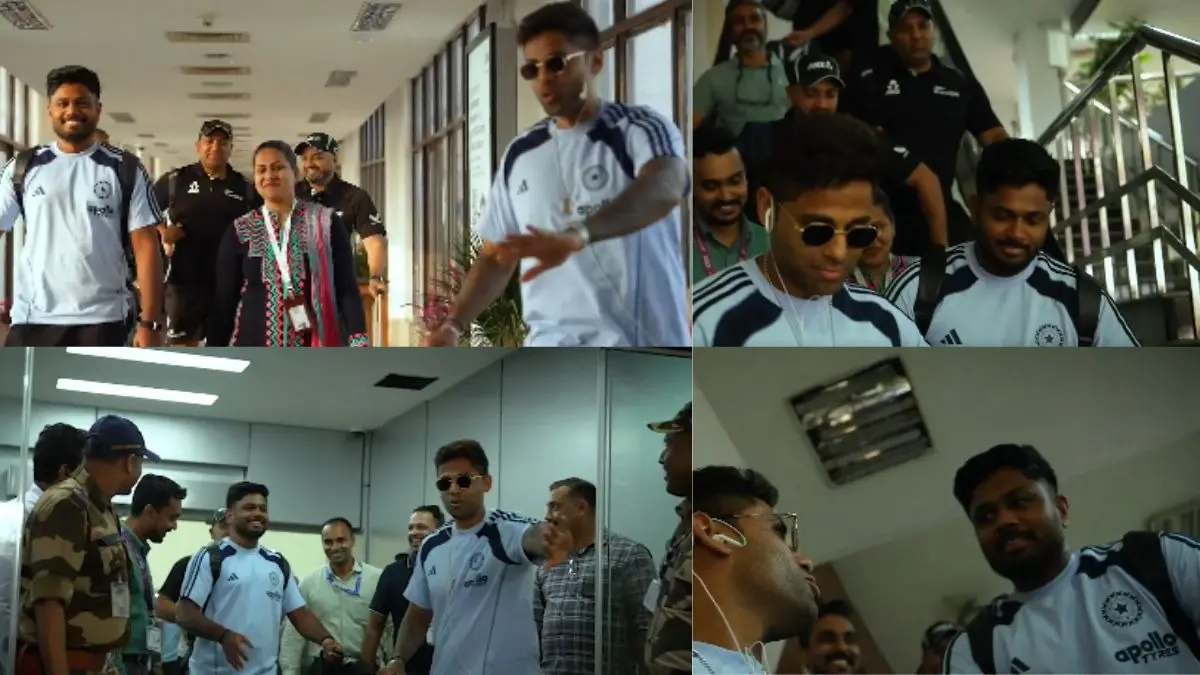 'हटो-हटो, रास्ता बनाओ...', जब संजू सैमसन का बॉडीगार्ड बने सूर्यकुमार यादव, एयरपोर्ट पर कप्तान ने संजू के लिए खाली कराया रास्ता-VIDEO suryakumar yadav makes fun of sanju samson