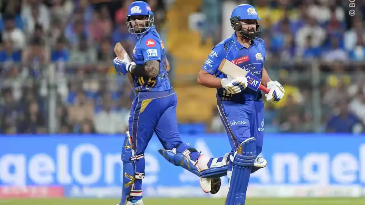 suryakumar yadav rohit sharma fifty helps mumbai indians to beat chennai super kings wankhede mi vs csk
