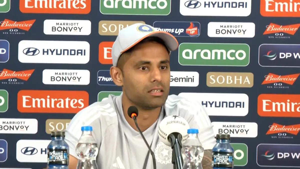 'It's Overrated': Captain Suryakumar Yadav Rejects Left-right Batting Combination Theory Ahead Of T20 World Cup 2026 Opener Suryakumar Yadav speaks at pre-match press conference