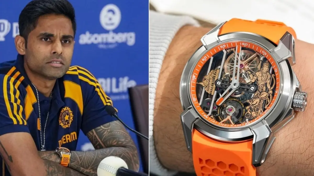 suryakumar yadav watch wins heart Glimpse of ram janmbhoomi bhagwan ram and hanuman photo ahead of asia cup