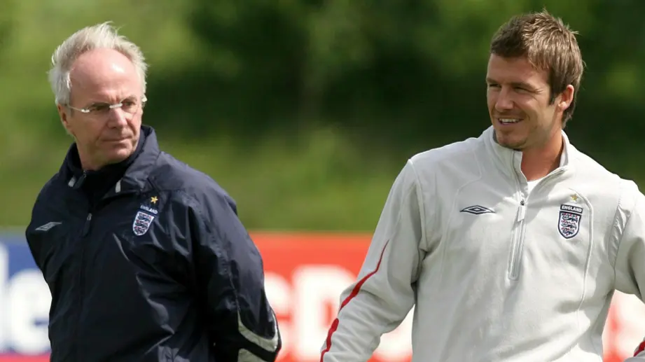 'Sadly Missed': Football World Mourns The Loss Of Legendary Manager Sven-Goran Eriksson Sven Goran Erikkson and David Beckham