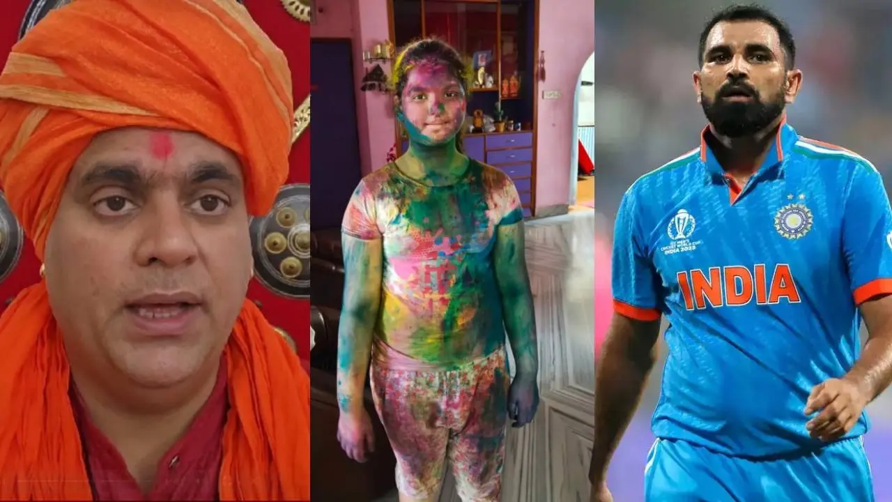 Swami Chakrapani on mohammed shami daughter aaira holi issue