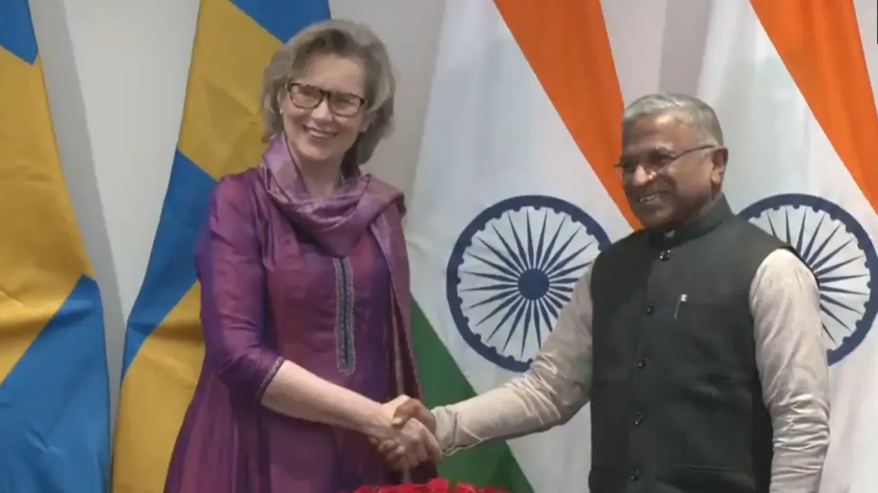 स्वीडन के संसदीय शिष्टमंडल ने राज्यसभा के उपसभापति हरिवंश से की भेंट Swedish parliamentary delegation met Rajya Sabha Deputy Chairman Harivansh