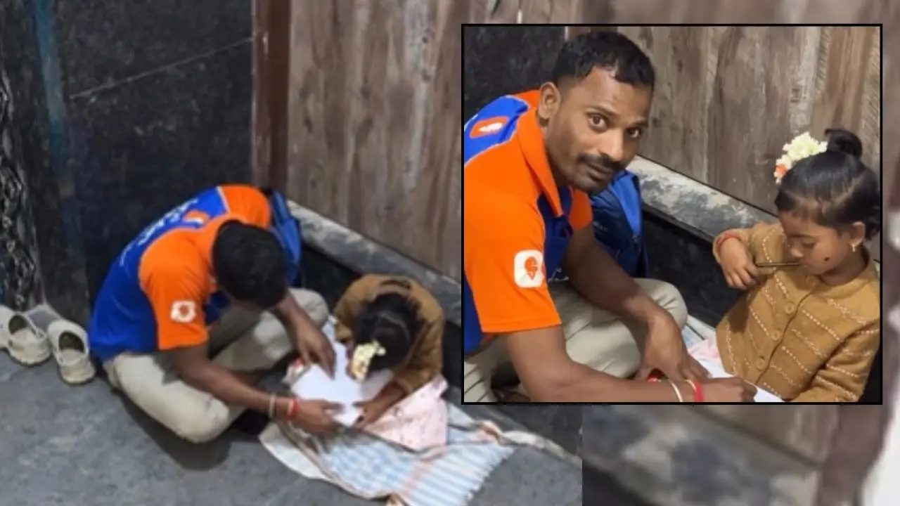 Swiggy dad viral video