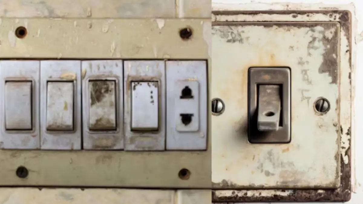 how to clean dirty electrical switch board in minutes at home ghar ki safai karne ke upay home cleaning tips