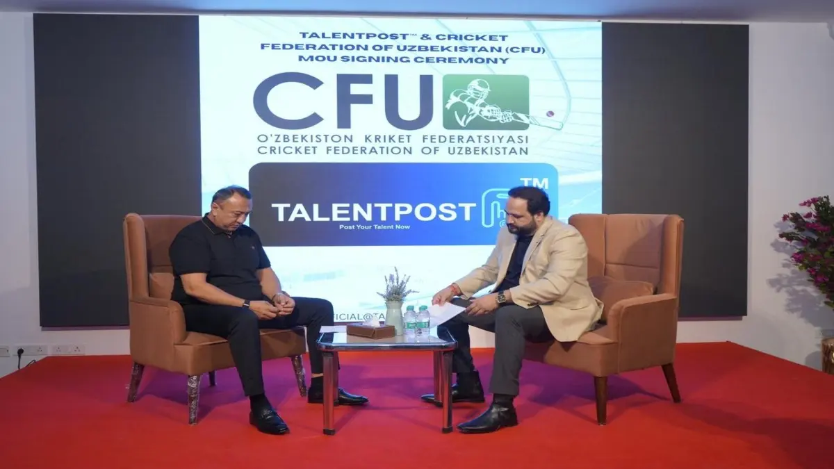 Talentpost Signs MoU With Uzbekistan Cricket Federation, Aziz G. Mihliev Shares Vision Talentpost Signs MoU With Uzbekistan Cricket Federation