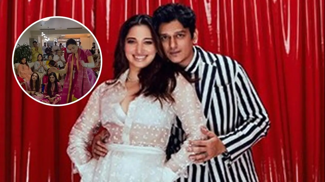 Tamannaah Bhatia Showcases Joy And Devotion As She Hosts Mata Ki Chowki After Breakup With Vijay Varma Tamannaah Bhatia parted ways with Vijay Varma earlier this year.