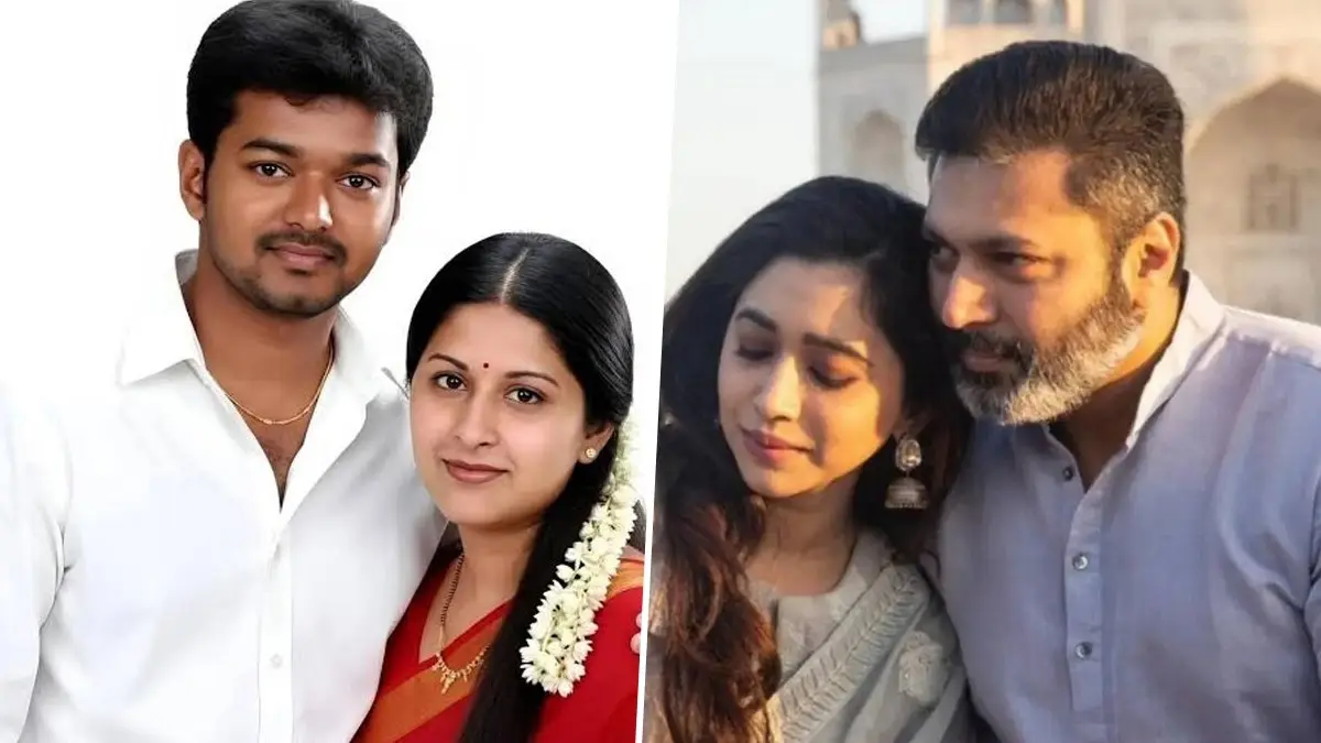 Vijay's Wife Sankgeetha Goes Ravi Mohan-Aarti Mohan's Way In Divorce Case Tamil actors Vijay and Ravi Mohan have been mired in infidelity allegations