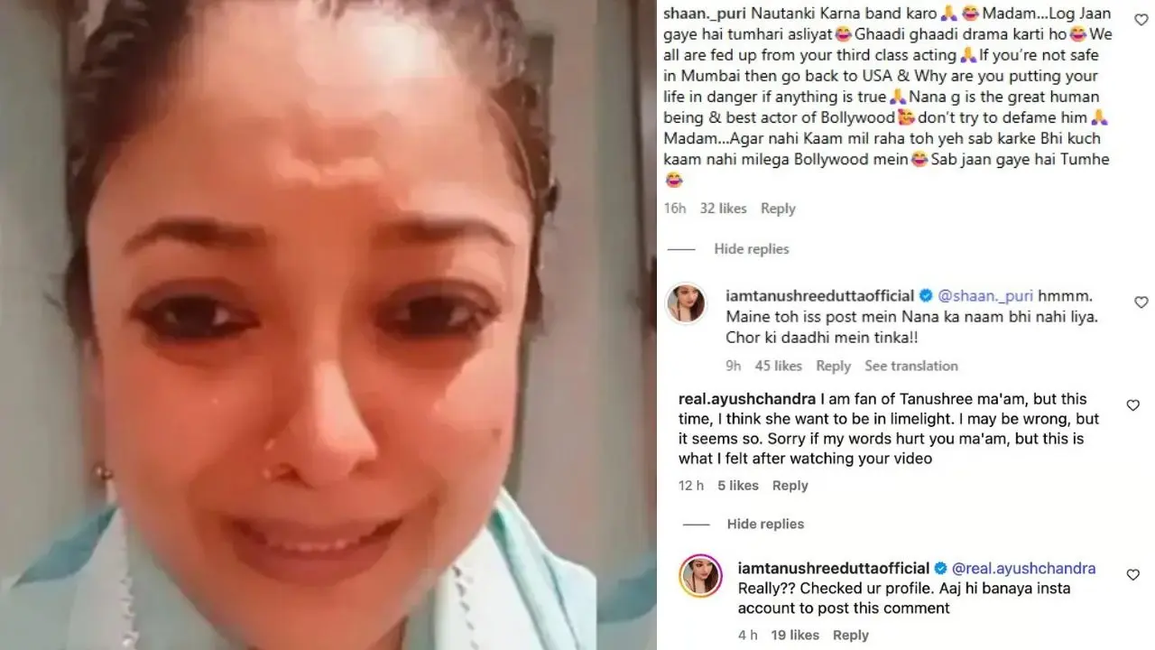 Tanushree Dutta’s Claps Back At Man Claiming Her Social Media Breakdown To Be Publicity Stunt – ‘Aaj Hi Account Banaya’ Tanushree Dutta Slams Troll