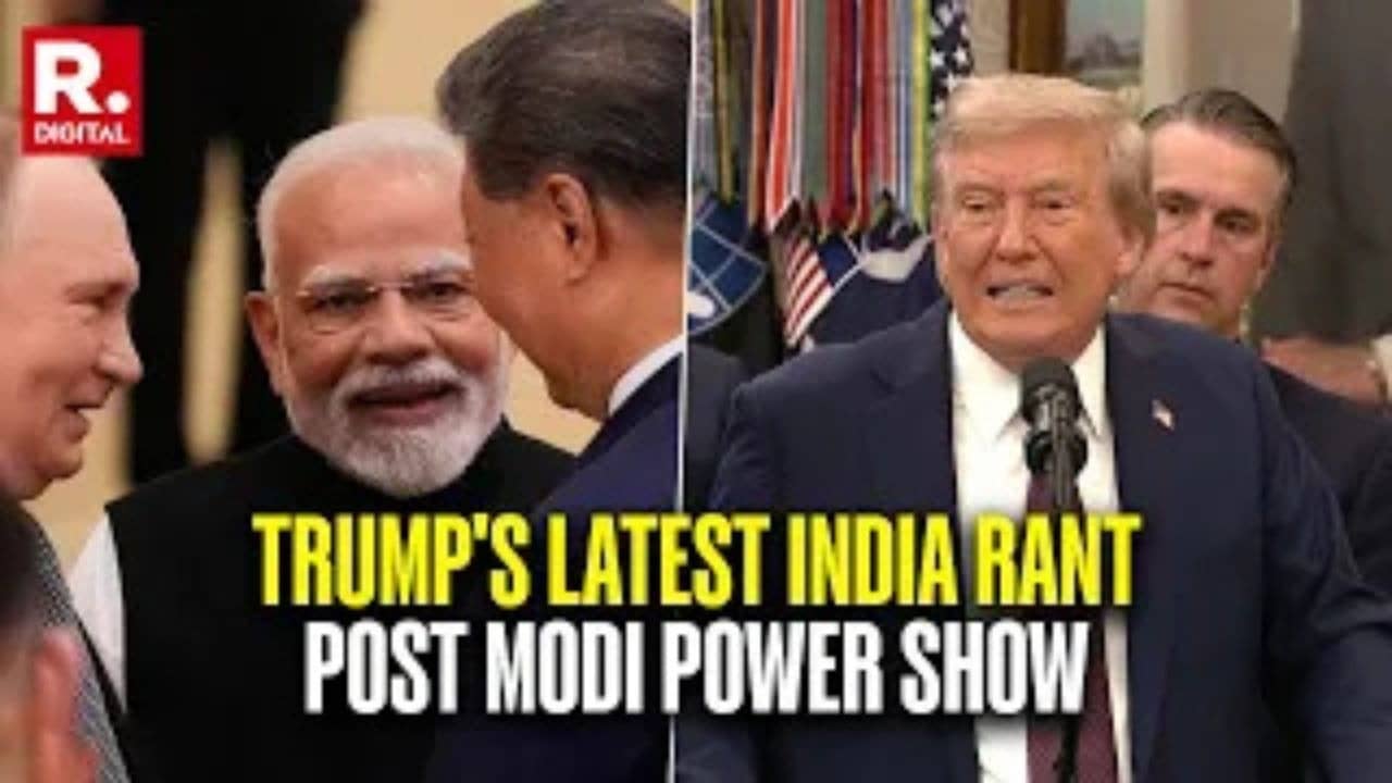 Trump’s Fierce Tariff Rant On India After PM Modi’s Bond With Putin, Xi ...