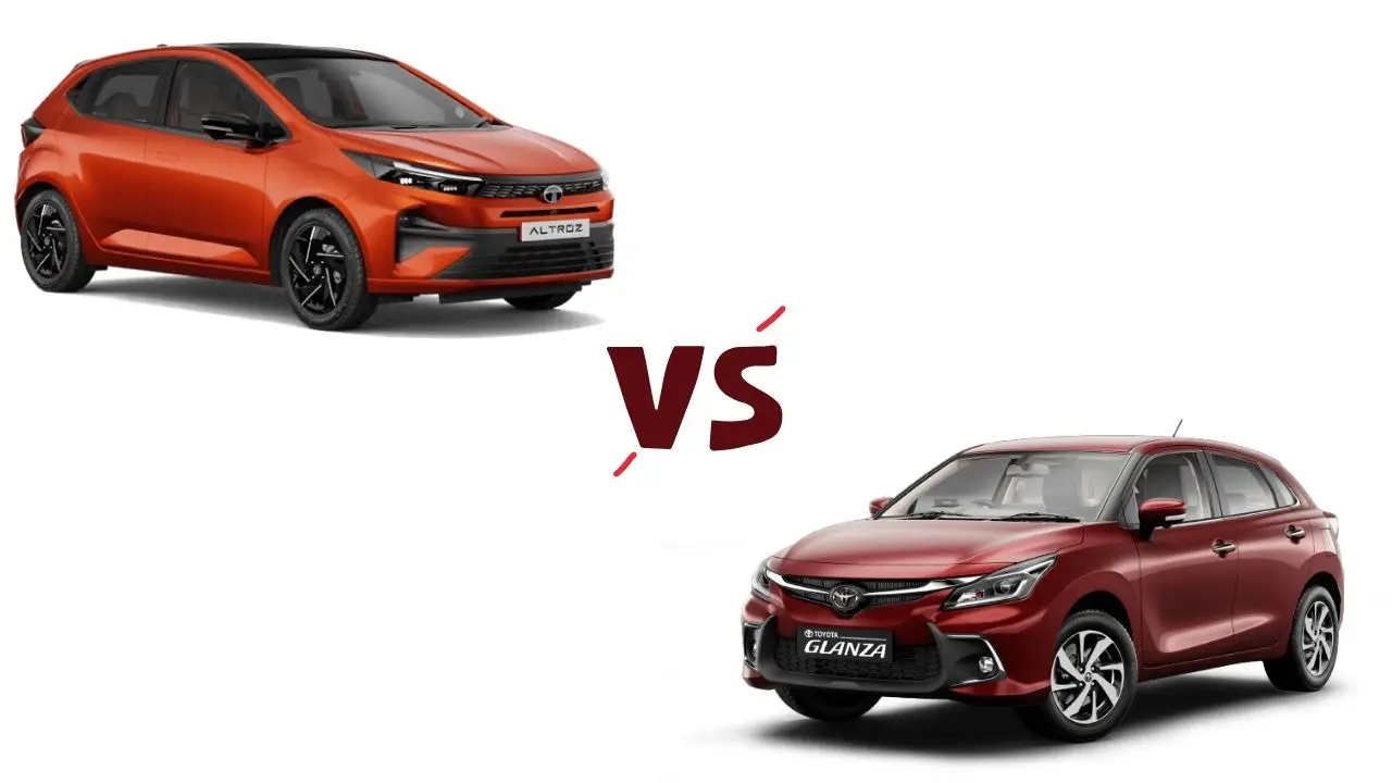 Tata Altroz (2025) vs Toyota Glanza - Which Premium Hatchback to Choose Under ₹12 Lakh? Tata Altroz (2025) vs Toyota Glanza