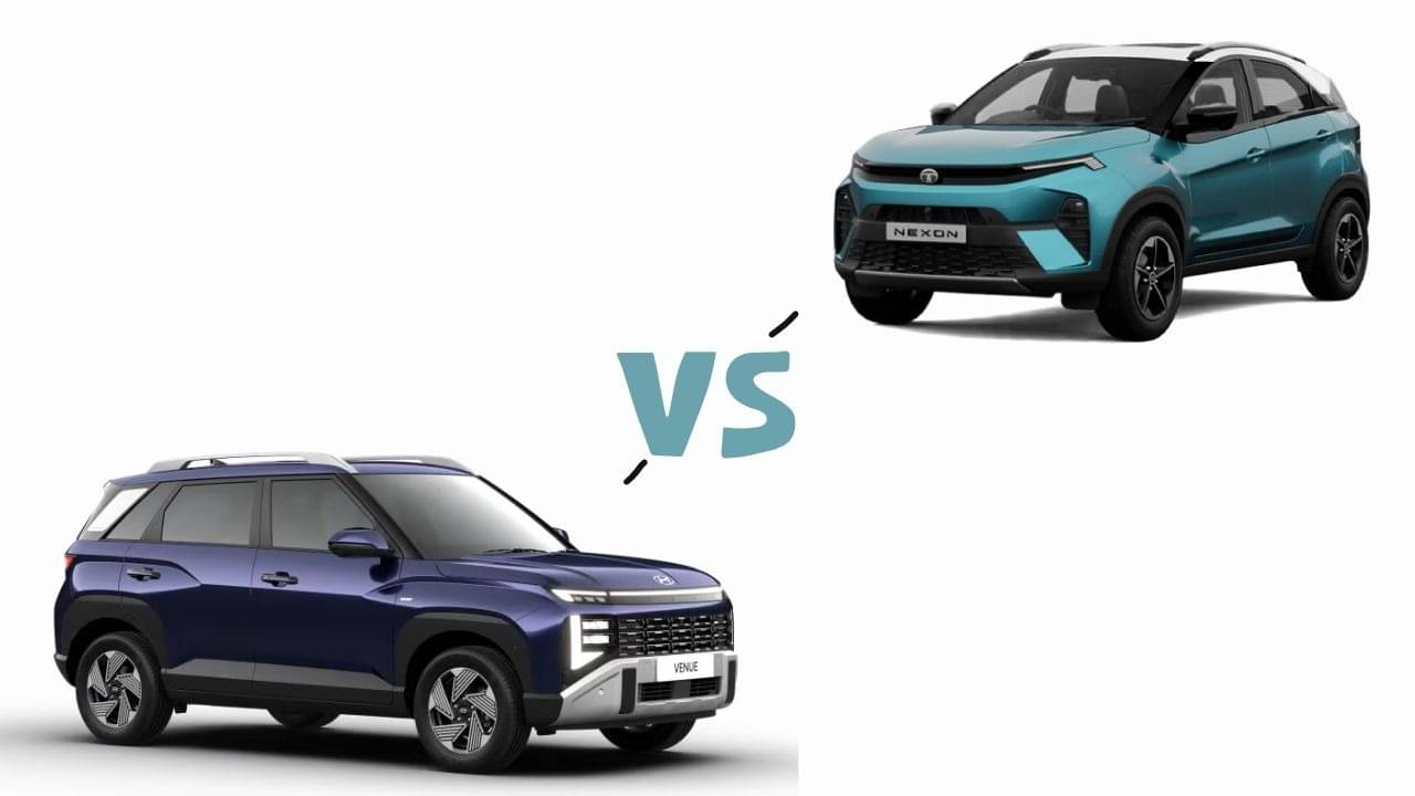 Hyundai Venue (2025) vs Tata Nexon Price Features Specifications