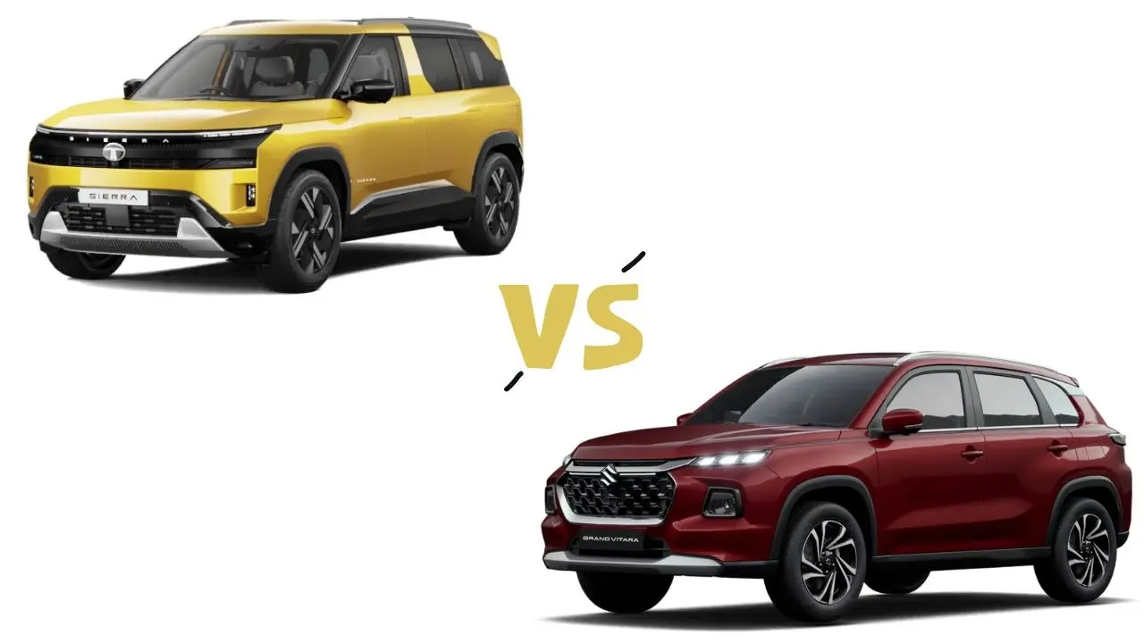Tata Sierra vs Maruti Suzuki Grand Vitara
