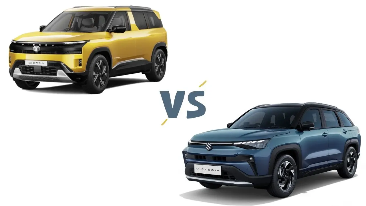 Tata Sierra (2025) vs Maruti Suzuki Victoris - How Do They Compare? Tata Sierra vs Maruti Suzuki Victoris