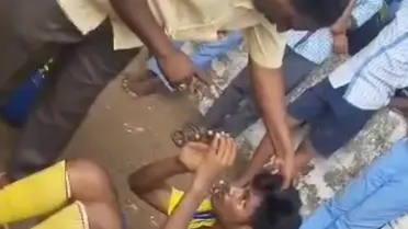 Viral Video: Teacher Brutally Kicks School Football Players Over Poor Performance In Tamil Nadu Teacher assaulting school football players in Salem over poor performance