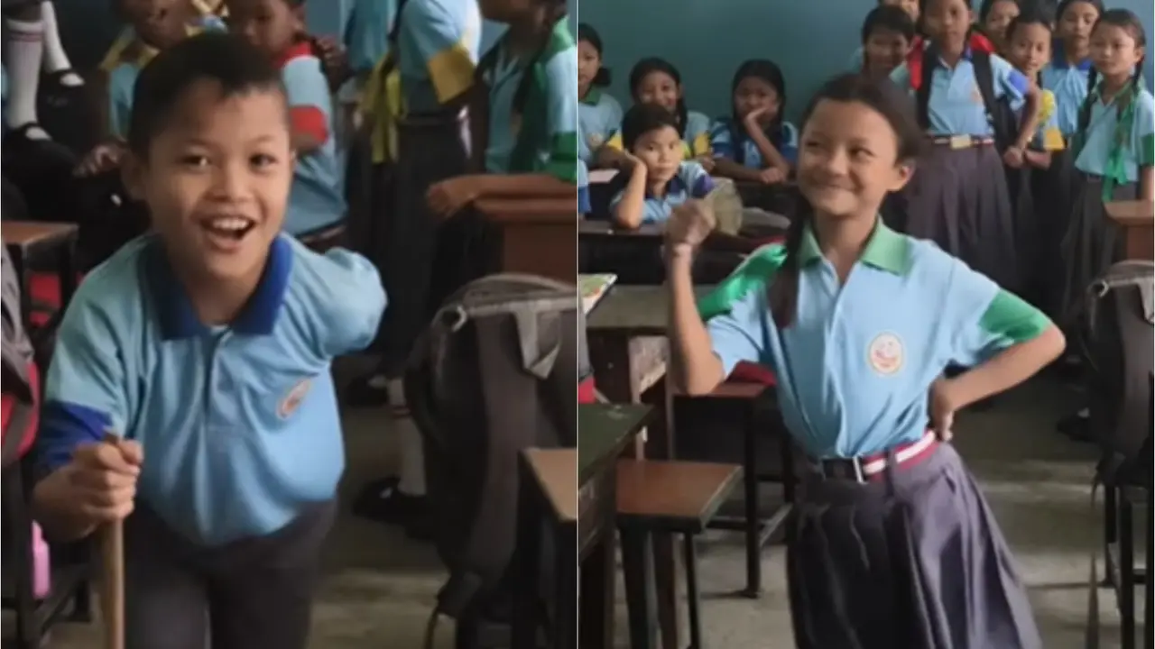Teacher turns classroom into a mini fashion show