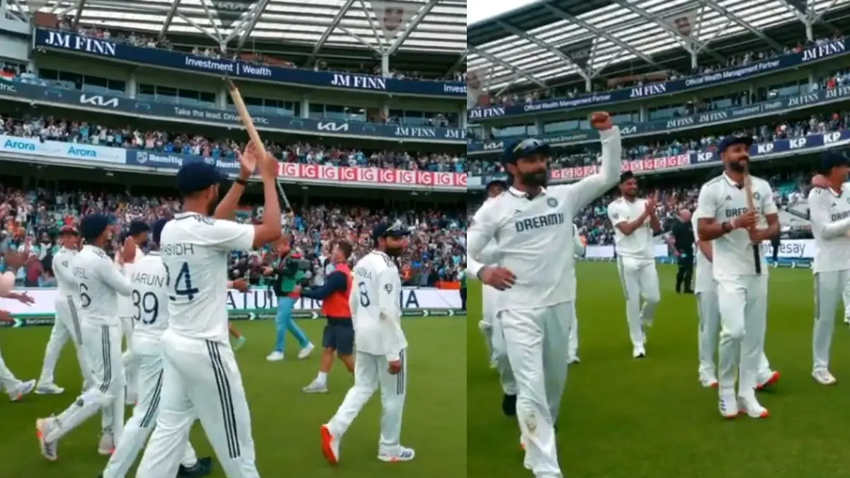 'Goro Ke Muuh Dekh': Ravindra Jadeja's Funny Remark to Shubman Gill After India Edge England at Oval | WATCH VIDEO Team India at The Oval