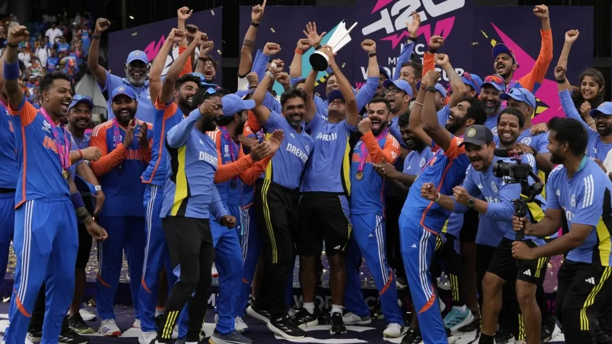 Team India celebrates second T20 World Cup win