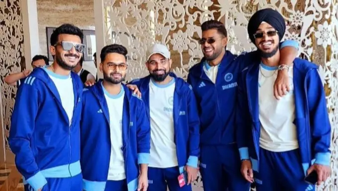 Team India Fly for Champions Trophy 