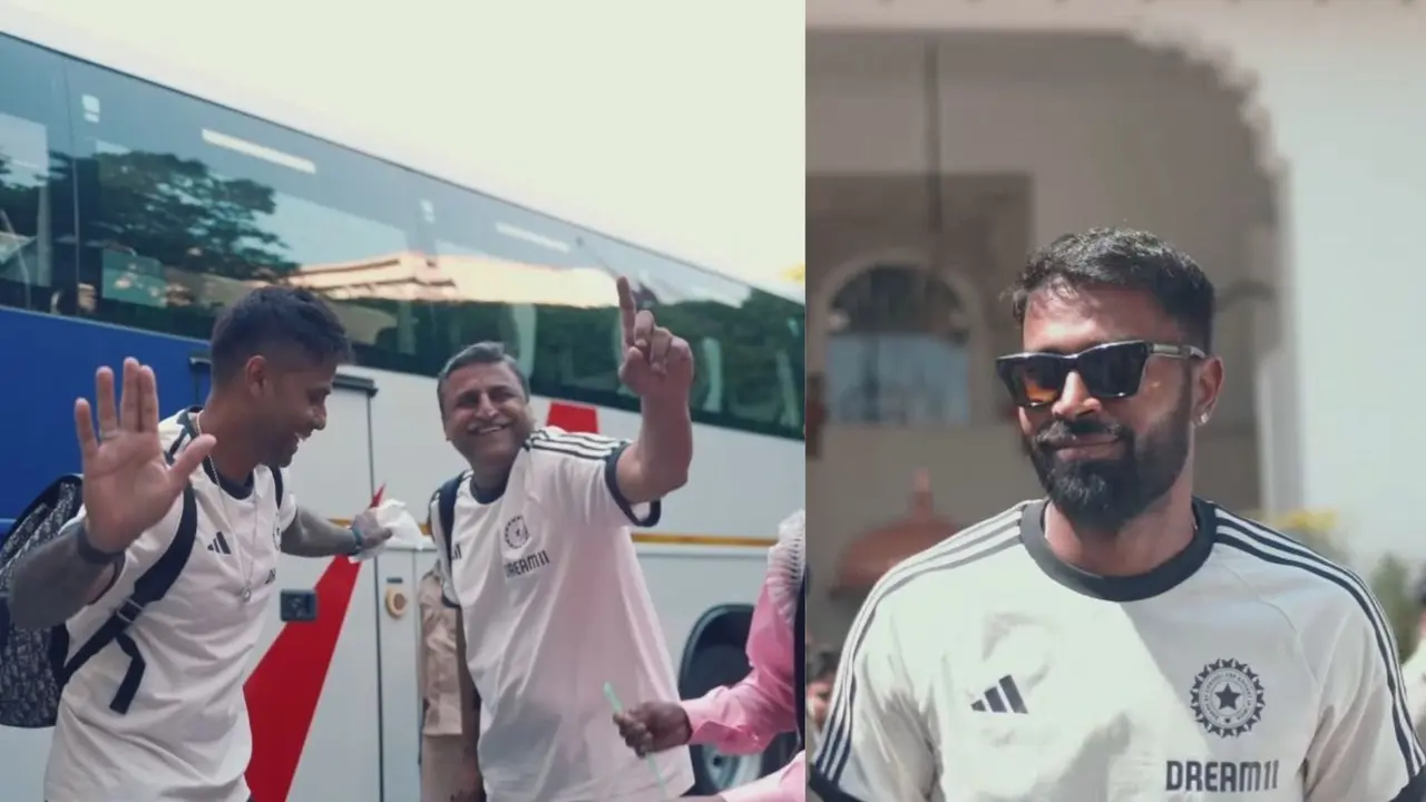 team india grand welcome in delhi suryakumar yadav dance in hotel