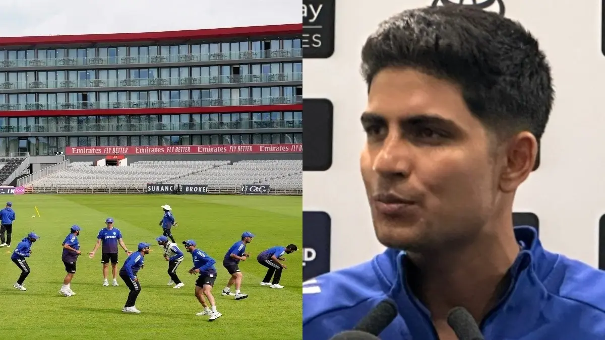 Team India (L), Shubman Gill (R)