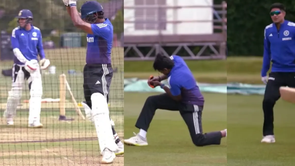 Team India trains at Kent County Club