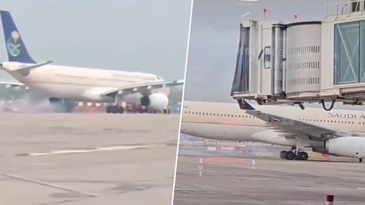 technical fault in plane Saudi Airlines flight