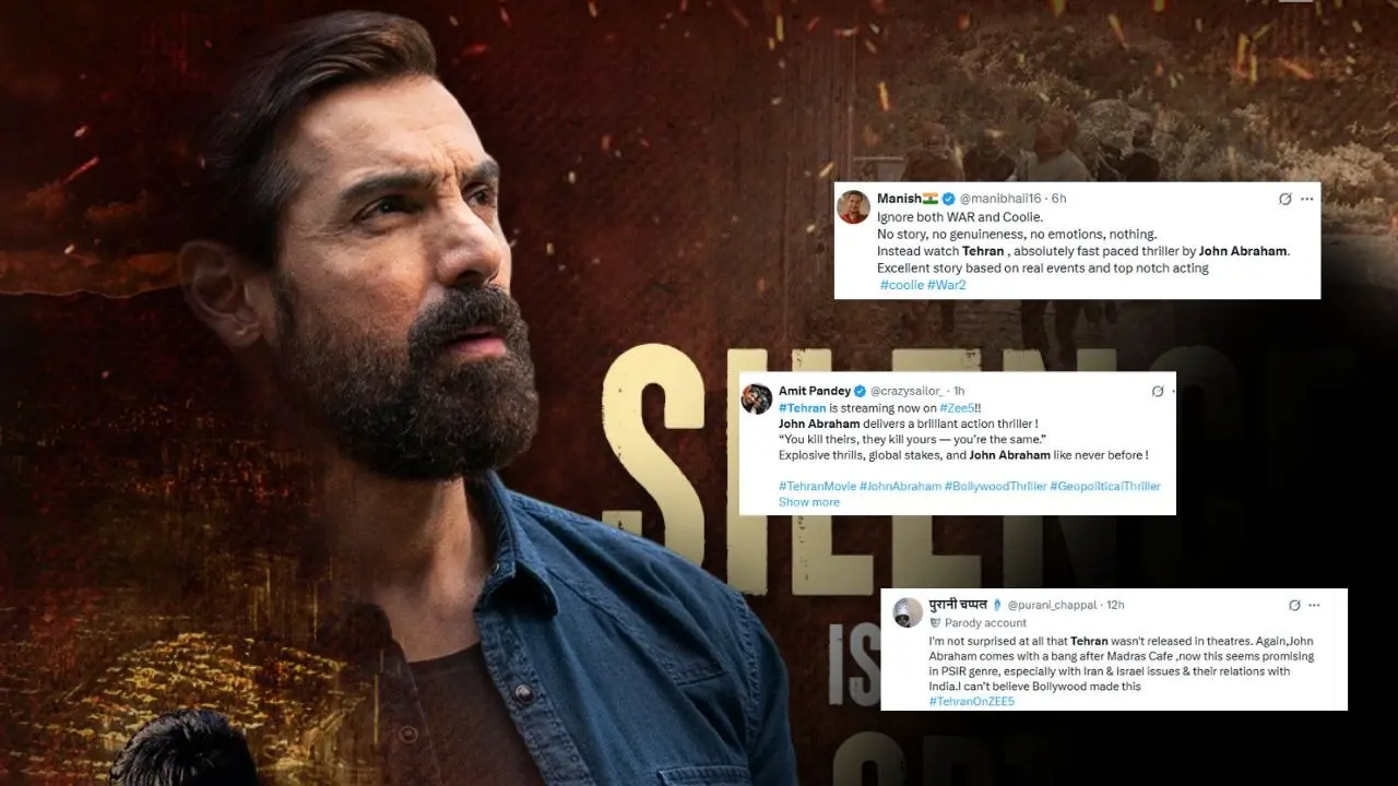 Tehran Movie X Review: John Abraham-Manushi Chillar’s Geopolitical Thriller Impresses Espionage Fans, Netizens Say ‘It Deserves A Theatre Release’ Tehran Movie X Review: John Abraham-Manushi Chillar’s Geopolitical Thriller Impresses Espionage Fans, Netizens Say ‘It Deserves A Theatre Release’